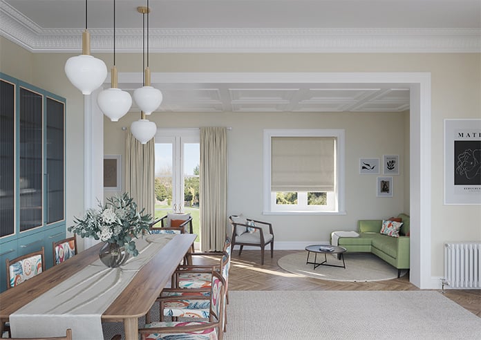 Bravo, Oatmeal - Twist&Fit Roman Blind - Image 9